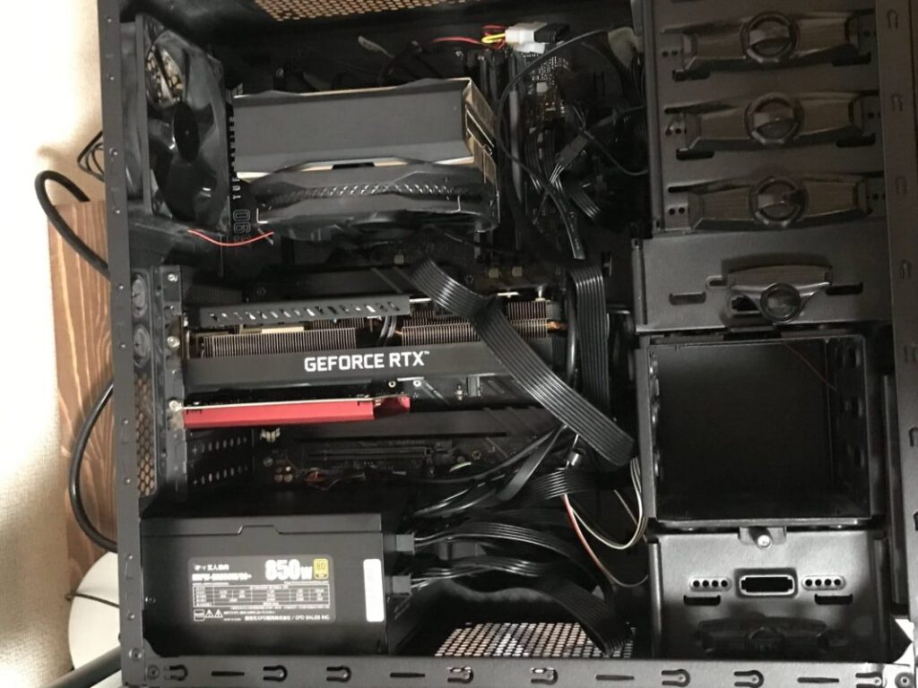 換装後の自作PC